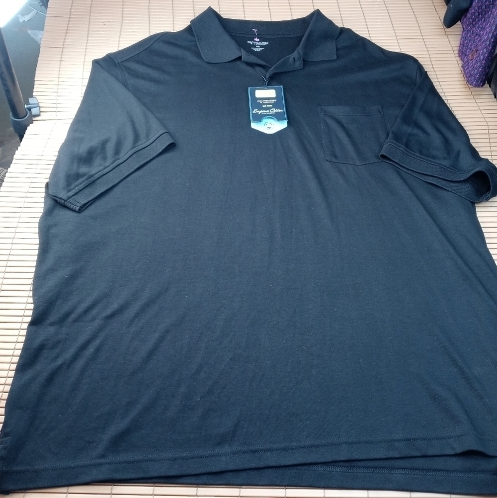 Roundtree Yorke Polo Shirt men's 3XB black 100% Supima Cotton NWT